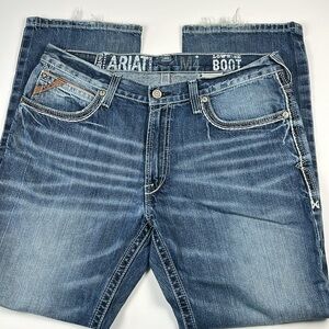 Ariat FR Low Rise M4 Boot size 36 x 32 stonewash Jeans